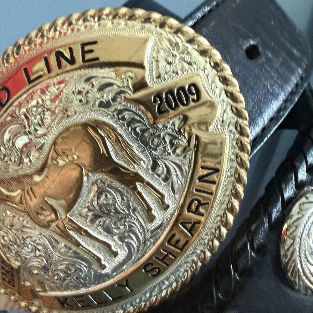 1st Lead Line Western Belt Buckle‎ Concho Belt 2009 GCSC Kelly Shearin